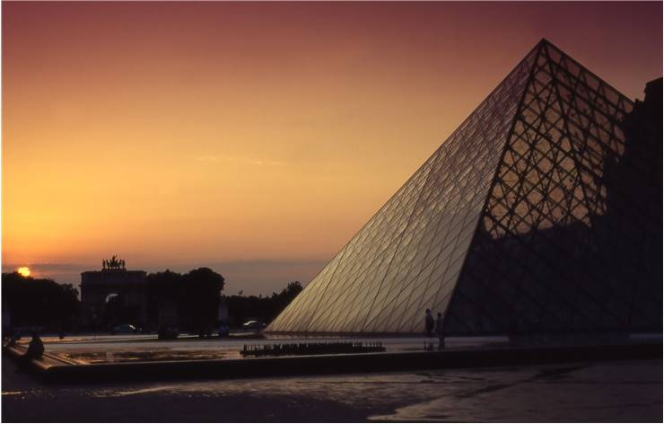 Louvre Art Museum Pyramid